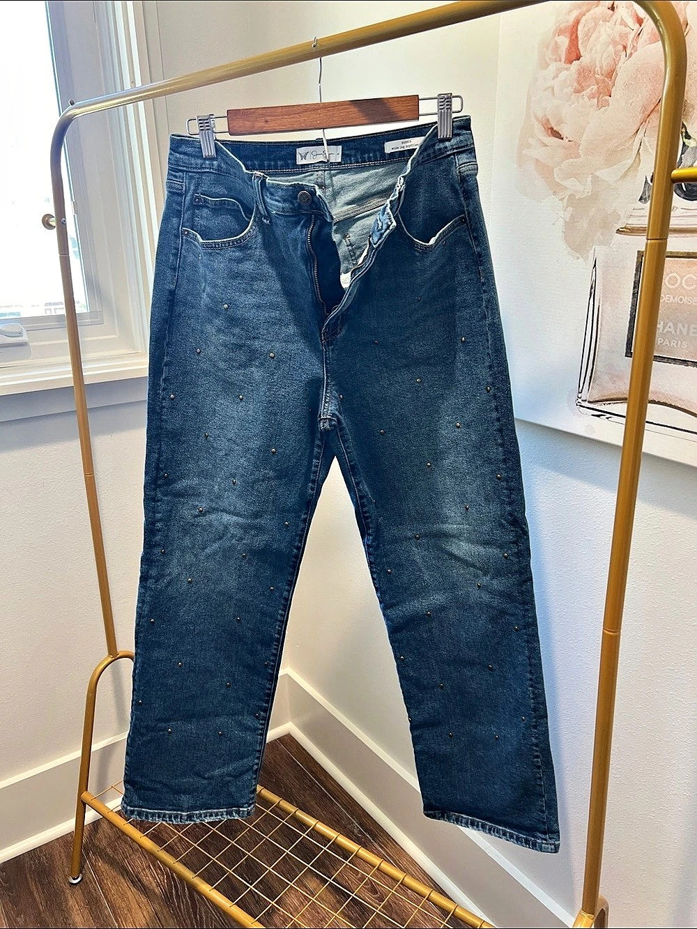 Jessica Simpson Zinnia wide leg boyfriend Wide Leg Boyfriend Jeans in Blue Size